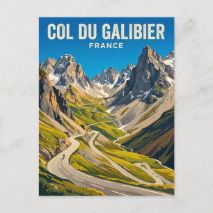 Cartão Postal Col du Galibier França