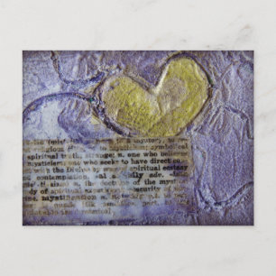 Cartão Postal Colagem cardíaca