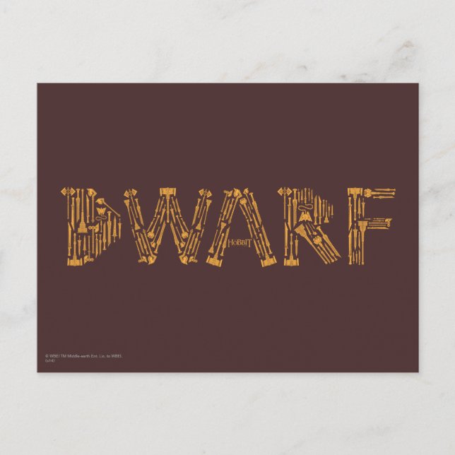 Cartão Postal Colagem de armas anãs (Frente)