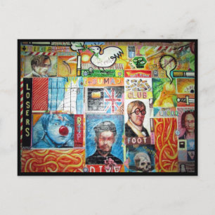 Cartão Postal colagem de arte