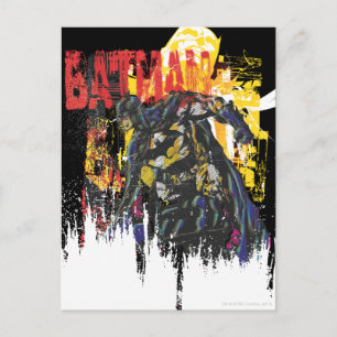 Cartão Postal Colagem de Arte da Linha Batman