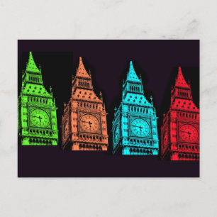 Cartão Postal Colagem de Big Ben
