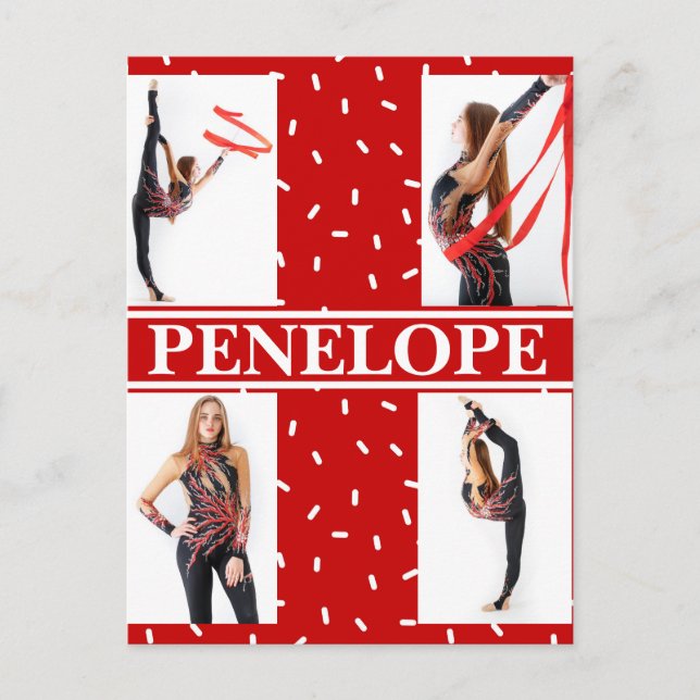 Cartão Postal Colagem de Fotografias de Natal Sprinkle 4 (Frente)