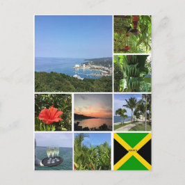 Cartão Postal Colagem de Fotos da Jamaica