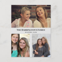 Colagem de Fotos de Família em 3 Seções Personaliz