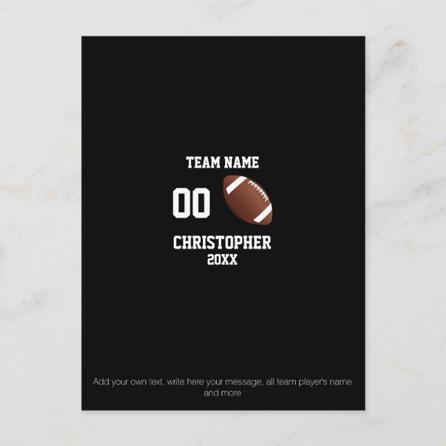 Cartão Postal Colagem de fotos de futebol (Frente)