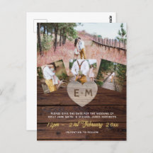 Colagem de Fotos de Madeira Rústica de Orçamento C