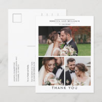 Colagem de Fotos de na moda Casamento Obrigado