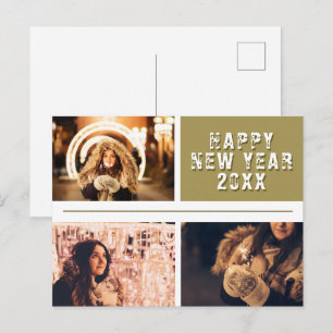 Cartão Postal Colagem de Fotos Feliz Ano Novo 2023