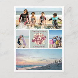 Cartão Postal Colagem de fotos Ibiza Férias com a família ou ami