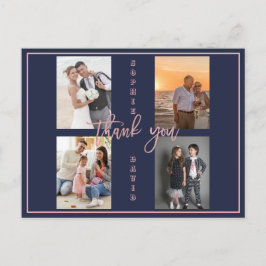 Cartão Postal Colagem de Fotos Nós Ainda Renovamos os Votos