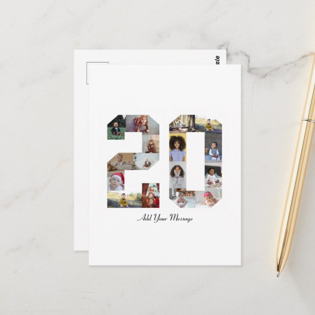 Cartão Postal Colagem de Fotos Número 20 (Frente/Verso In Situ)