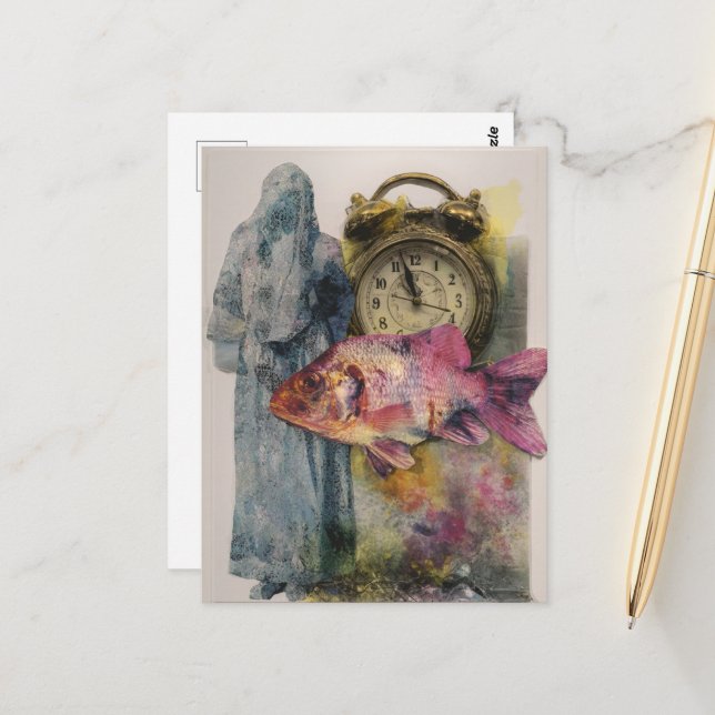 Cartão Postal Colagem de Peixes (Frente/Verso In Situ)