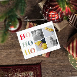 Cartão Postal Colagem de Quatro Fotos | HOHOHO Colorido<br><div class="desc">Colagem de Quatro Fotos | HOHOHO Colorido</div>
