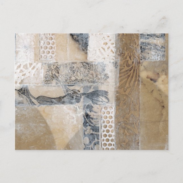 Cartão Postal Colagem de rendas I (Frente)