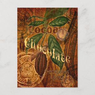 Cartão Postal Colagem do chocolate