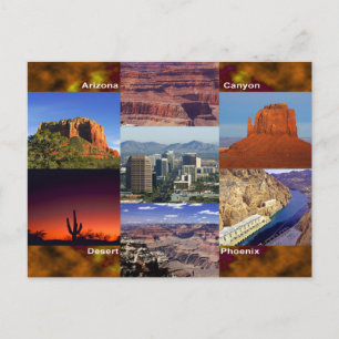 Cartão Postal Colagem do Deserto arizona