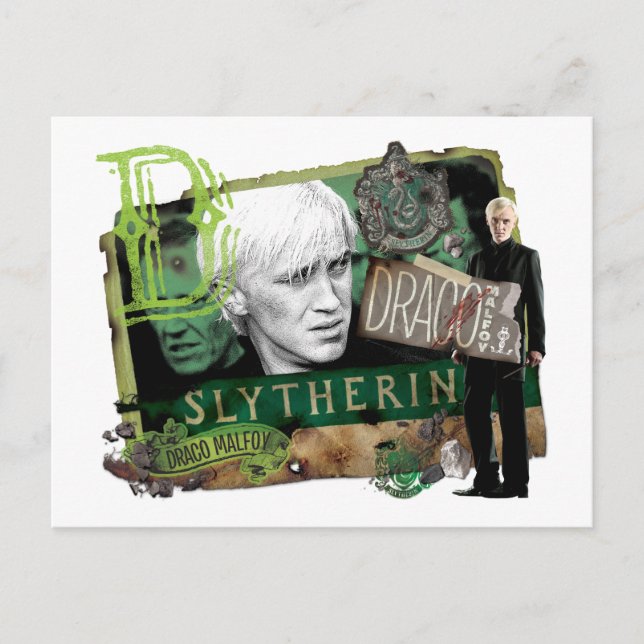 Cartão Postal Colagem do Draco Malfoy 1 (Frente)