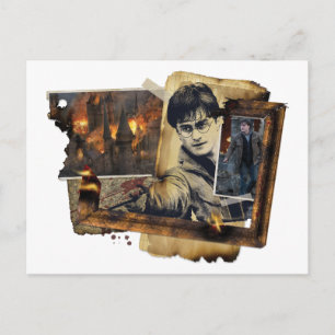 Cartão Postal Colagem do Harry Potter
