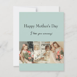 Cartão Postal Colagem e mensagem de fotos - Presente personaliza