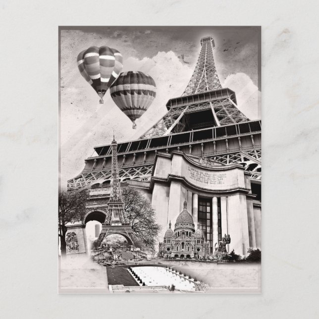 Cartão Postal Colagem Francesa v1 (Frente)