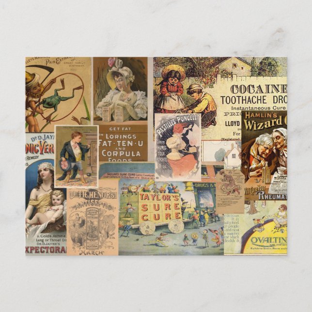 Cartão Postal Colagem Medicamentosa (Frente)