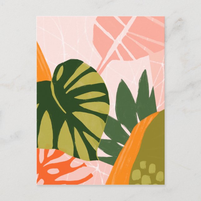 Cartão Postal Colagem Selva I (Frente)