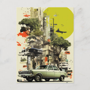 Cartão Postal Colagem Urbana