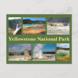Cartão Postal Colagem Yellowstone 2