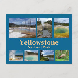 Cartão Postal Colagem Yellowstone 3