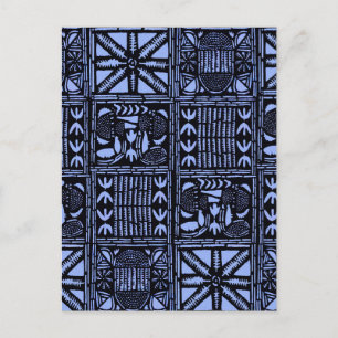 Cartão Postal Colcha Batik Índigo - Azul