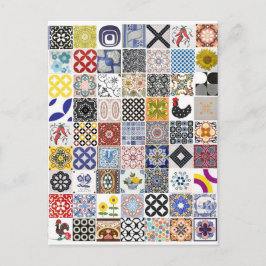 Cartão Postal Coleção Azulejos