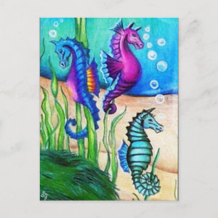Cartão Postal Coleção Cavalos-Marinhos