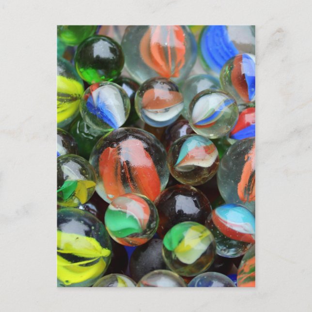 Cartão Postal Coleção de bolhas de vidro (Frente)