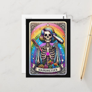Cartão Postal Coleção de Cartas de Tarot de Cabeleireiro