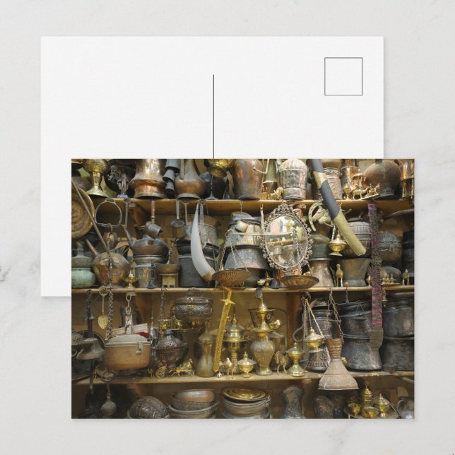 Cartão Postal Coleção de Objetos de Arte Antigos (Frente/Verso)