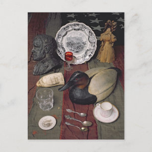 Cartão Postal Coleção de objetos, incluindo um copo