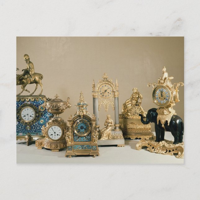 Cartão Postal Coleção de Pendules de Paris (Frente)
