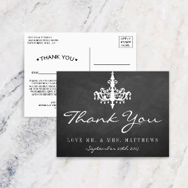 Cartão Postal Coleção Elegante de Casamentos Chandelier