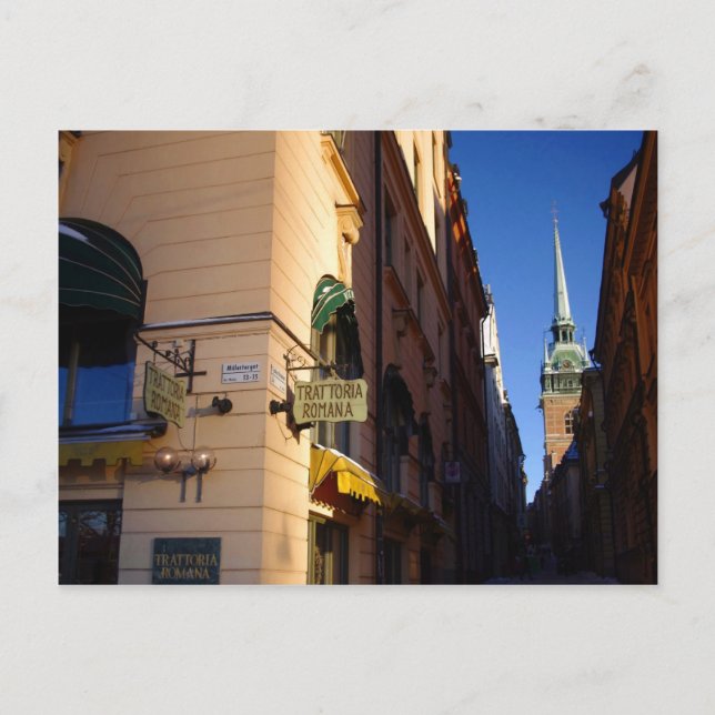 Cartão Postal Coleção Gamla Stan Estocolmo (Frente)