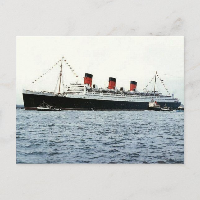 Cartão Postal Coleção RMS Queen Mary (Frente)