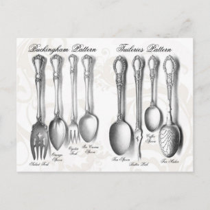 Cartão Postal Coleção Silverware
