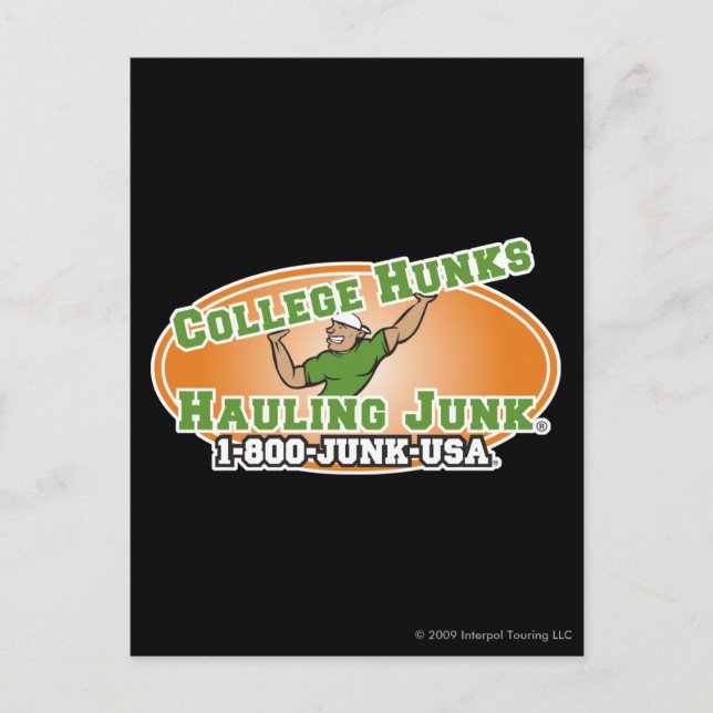 Cartão Postal Colégio Hunks com Logotipo Oficial de Lixo (Frente)