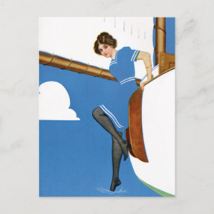 Cartão Postal Coles Phillips Fadeaway - Navegação Em Oceanos A