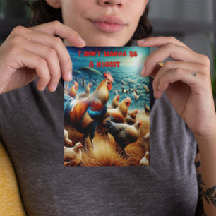 Cartão Postal Coleta de Penas: Galinhas Roaming em Prado