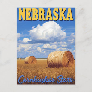 Cartão Postal Colheita Dourada de Nebraska: O Estado Cornhusker