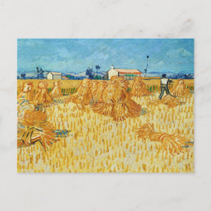 Cartão Postal Colheita na Provença por Van Gogh