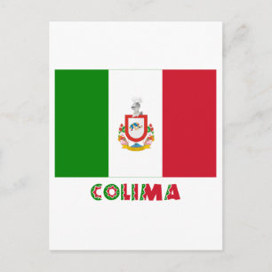 Cartão Postal Colima Não Oficial Flag