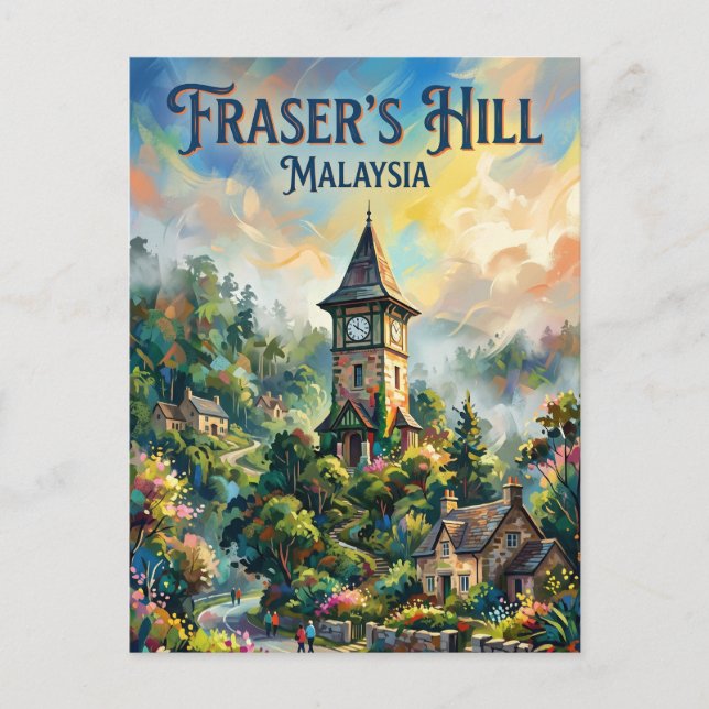 Cartão Postal Colina de Fraser Malásia (Frente)