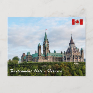 Cartão Postal Colina do Parlamento em Otava - Ontário, Canadá